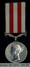 Indian Mutiny Medal - British Forces 1857-1858