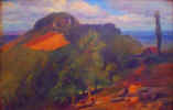 Distant view of Chateau de Bellevue, Laroin, Pau, France