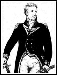 Portrait of Sir Edward Pellew, Bart., painted by Northcote in 1804 and which hangs in the National Portrait Gallery in London.